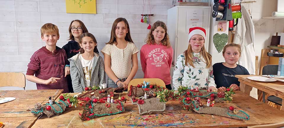 stage enfants décoration de Noël Rumilly 